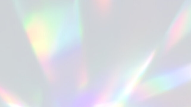 Colorful spectrum prism effect with rainbow crystal light dispersion and luminous optical highlights.