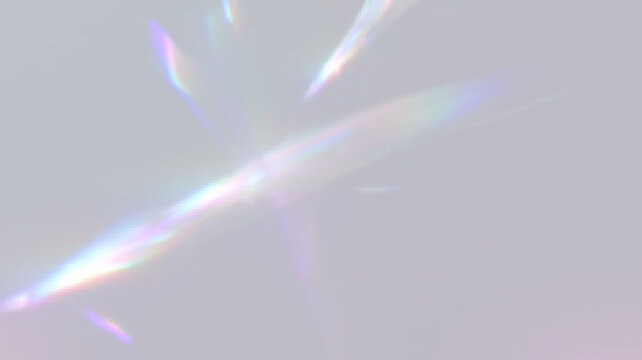 Glass spectrum rainbow illumination with radiant prism crystal highlights and glowing optical reflections.