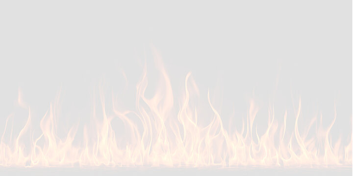 Realistic fire flames with bright glowing heat sparks and smoke creating intense burning atmosphere for professional design and visual creative projects use
