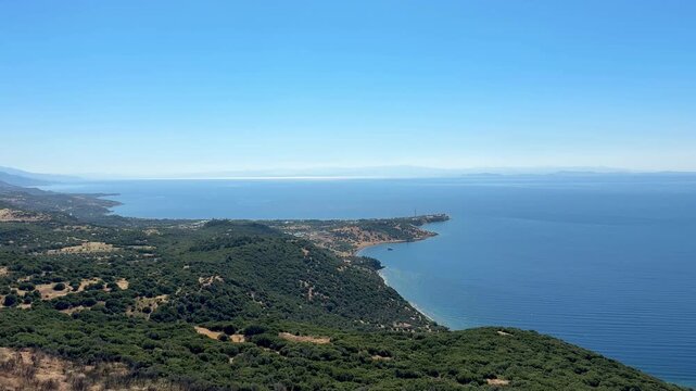 4K video footage from the ancient city of Assos. Ayvacık, &Ccedil;anakkale, Turkey.