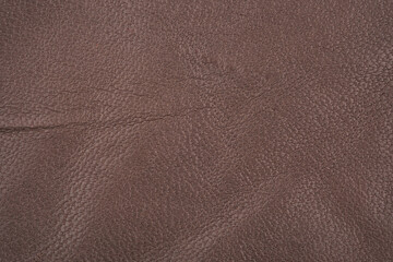 Fototapeta premium Brown textured leather material with fine grain pattern