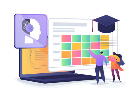 Skill Heatmap Reporter abstract concept vector illustration.