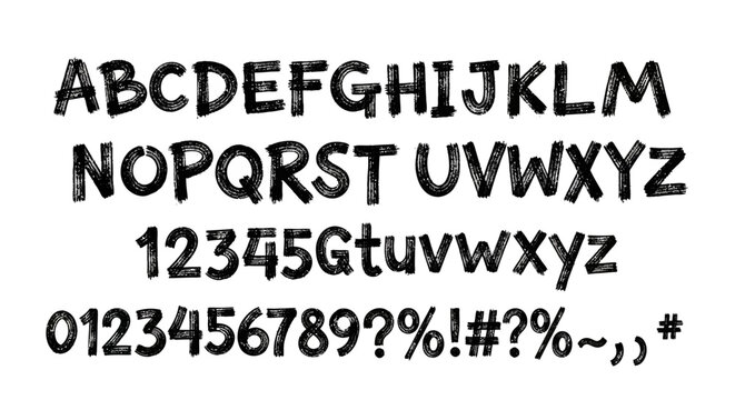 Alphabet and numeric characters in clean sans serif font style.