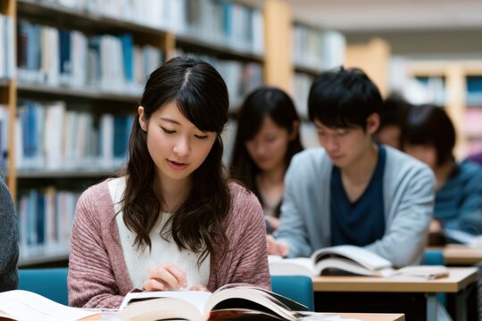 Japanese College Students Learning in Academic Library