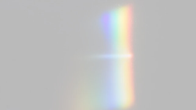 Radiant prism design featuring crystal highlights, rainbow spectrum, transparent backdrop, optical effects, colorful bokeh and glamorous decoration