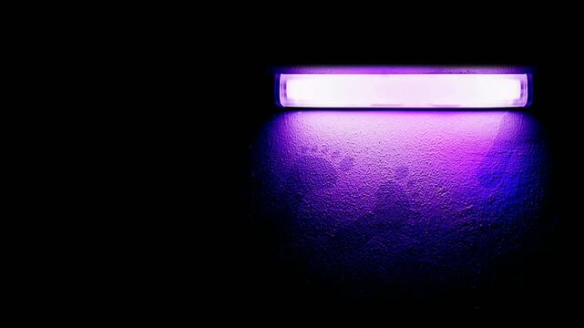 Purple Ultraviolet Light Wall Footprint