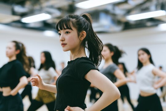 Japanese Youth Group Learning Choreography