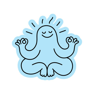 Vector hand-drawn doodle illustration, funny friendly mascot and character for branding, prints, packaging, stickers