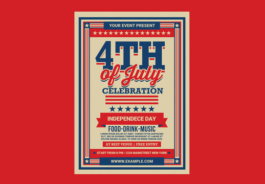 4th of July Celebration Flyer