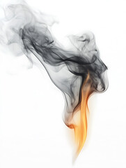 Fototapeta premium Flying sparks, glowing embers, fire particles