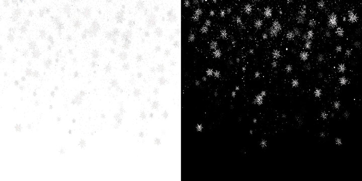 Winter snowflake effect with sparkling particles frosty texture and elegant atmospheric depth for creative compositions and commercial applications