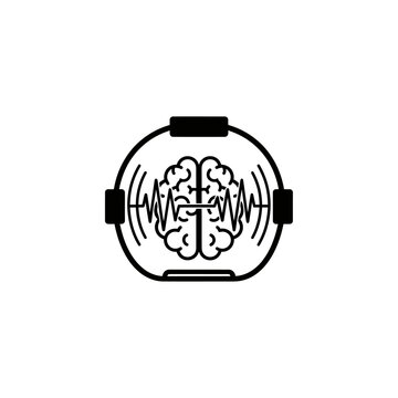 Brain Signal Analysis Icon