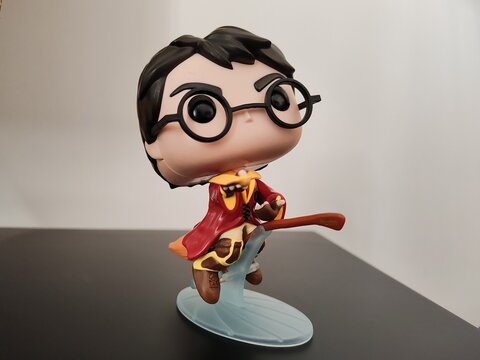 Rome, Italy - April 6, 2026, detail of the Harry Potter statuette, protagonist of the eponymous fantasy novel series written by J.K. Rowling.