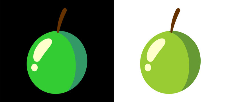 Melon cantaloupe honeydew healthy fruit icon template. Minimalist organic sweet food symbol with dual contrast background choice for grocery store asset clip art.