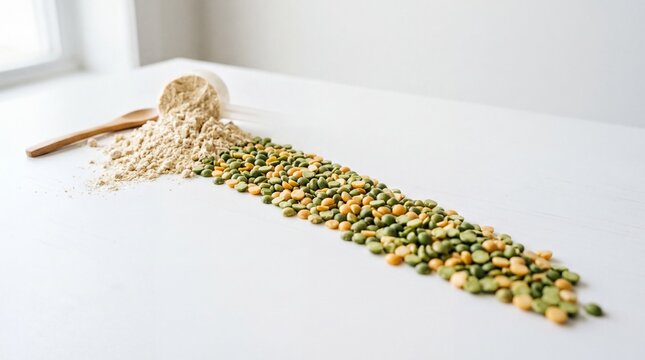 Pea Protein Ingredients: Powder and Whole Peas for Healthy Lifestyle Branding