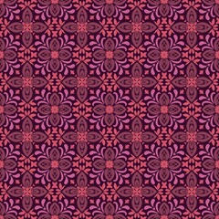 Fototapeta premium Beautiful vintage fabric seamless pattern 22