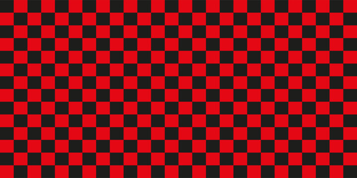 Vector. Seamless coarse red checkered vector plaid fabric pattern texture. Modified stripes consisting of crossed horizontal and vertical lines forming squares.modern ilustrasion,Eps.10