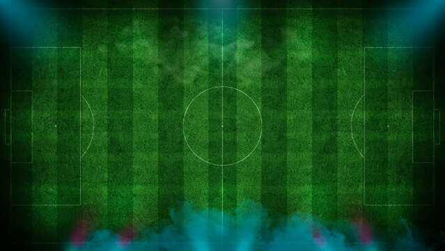 Abstract digital background with green and blue colors and binary code pattern