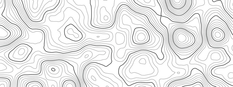 Radar chart and topographic ocean floor with nautical sonar patterns. Navigation background world topo map on vector format. Sea bottom details oceanic terrain chart through cartography.
