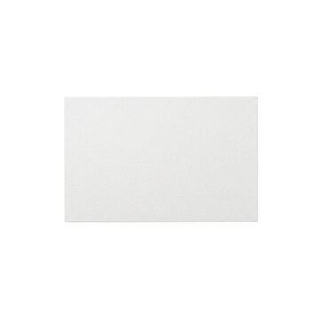Blank white rectangular paper card mockup