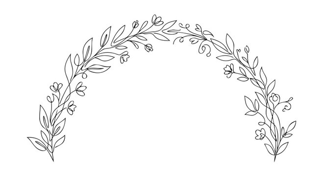 floral wedding arch frame