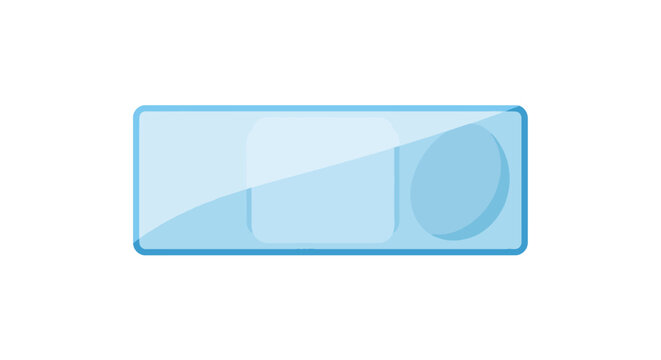 Blue rectangle with circular icon.