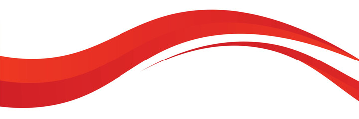 Vector red line background curve element with white space for text and message design, overlapping layers, vector © albaihaki