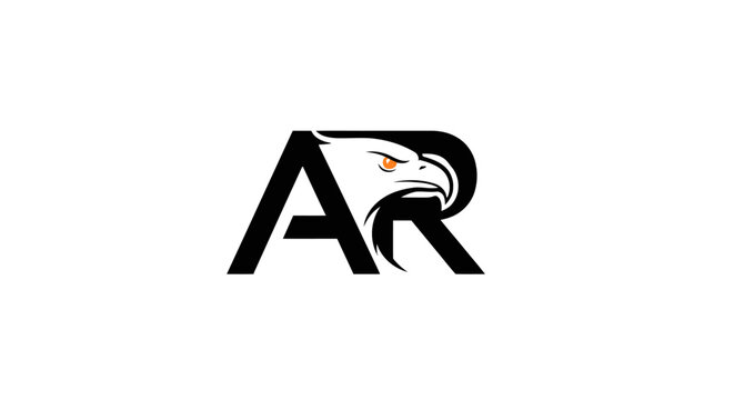 Black letter AR eagle head monogram logo.