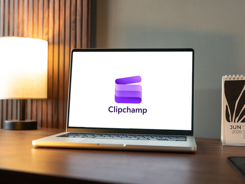Clipchamp logo is displayed on a smartphone screen in Bangalore, India, on June 25, 2026
