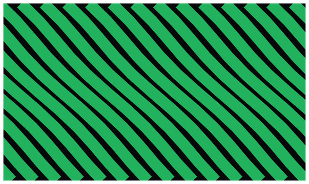 Diagonal striped pattern with green and black lines creating a seamless geometric background texture.