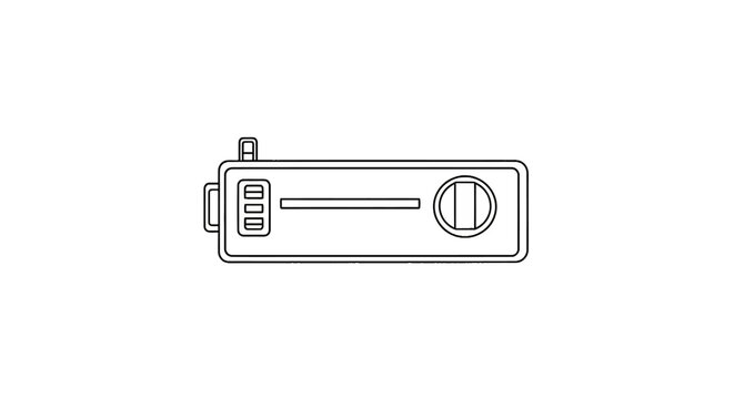 Horizontal interface slider control bar