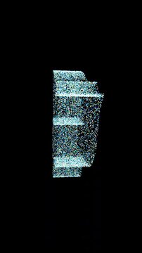 Vertical 4K 3D Peace Dove Particle Loop Alpha Channel