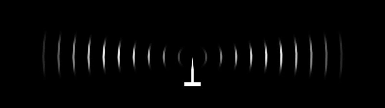 Sustainable Digital Radio station signal tower concept icon. Internet network net connection icon logo. Abstract Radio waves waves background. 4k. 