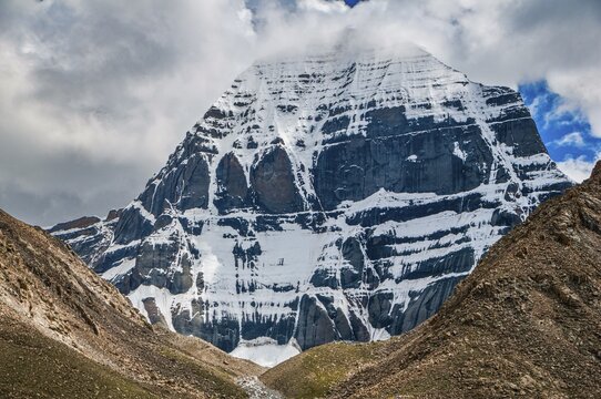Mount Kailash along the Kailash Kora, Western Tibet, Asia