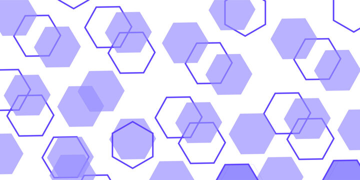 A sophisticated digital vector background featuring a futuristic periwinkle purple hexagon pattern.