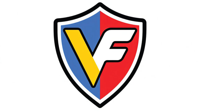 Shield logo with VF letters.