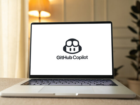 GitHub Copilot logo is displayed on a smartphone screen in Bangalore, India, on June 25, 2026
