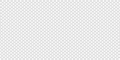 Fishing or soccer net. Repeated hexagon pattern. Black wired mesh texture isolated on white background. Metallic or fabric fence, cage or lattice structure. Vector graphic Illustration. © subang