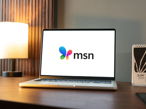 Microsoft MSN logo is displayed on a smartphone screen in Bangalore, India, on June 25, 2026
