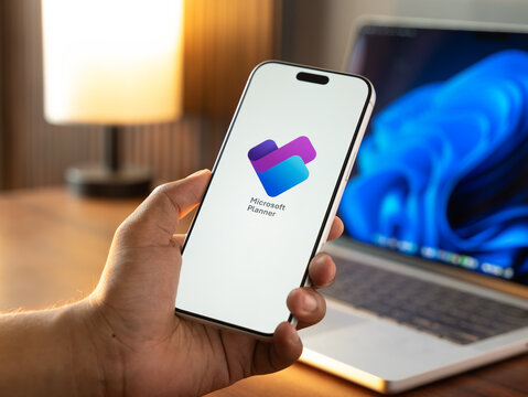 Microsoft Planner logo is displayed on a smartphone screen in Bangalore, India, on June 25, 2026