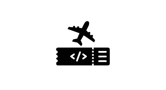 Airplane flying over coding webpage.