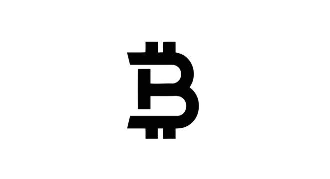Bitcoin cryptocurrency logo symbol icon.