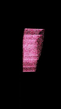Vertical 4K animation of a rotating human liver anatomy made of glowing particles in a seamless loop with transparent alpha channel, ideal for medical, healthcare, and science media.
