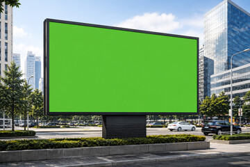 Obraz premium Large Roadside Billboard Mockup