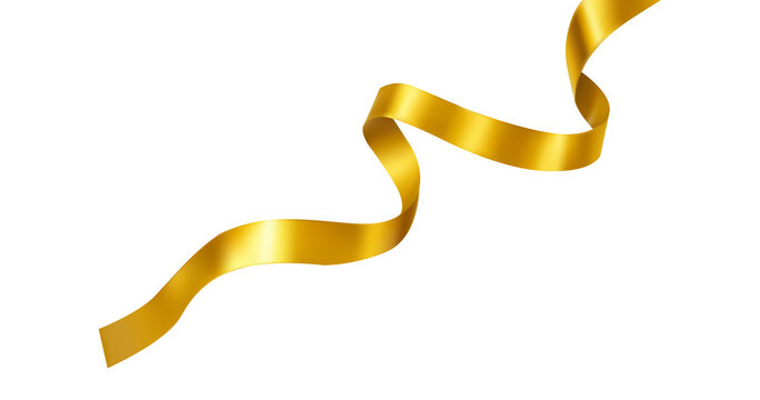 luxury spiral golden ribbon