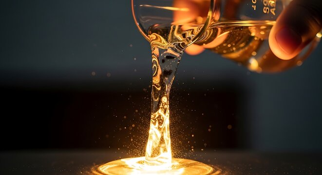 Candle flame with intricate golden holder reflection.