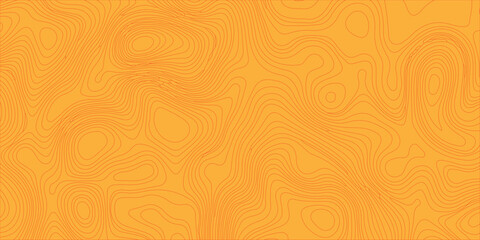 Orange topographic map background with abstract contour lines. An abstract bright orange background featuring a subtle topographic map pattern. © Creative Arts