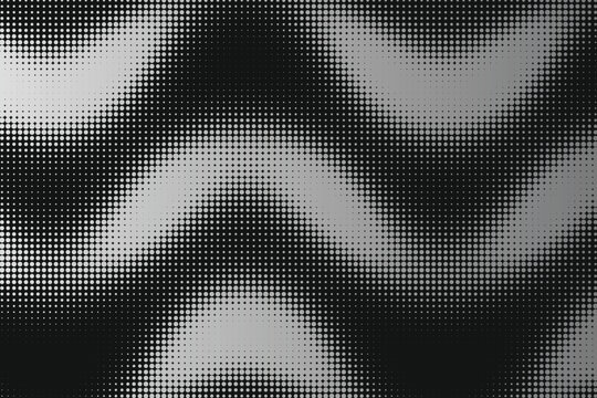 Pixelated monochrome vertical gradient wave texture pattern pixelart