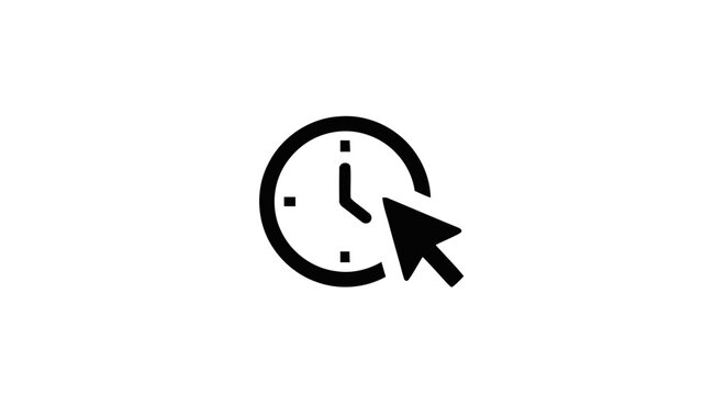 Clock with Arrow Turning Back Time.