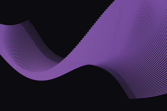 Abstract 3d purple wave gradient texture with parallel lines
